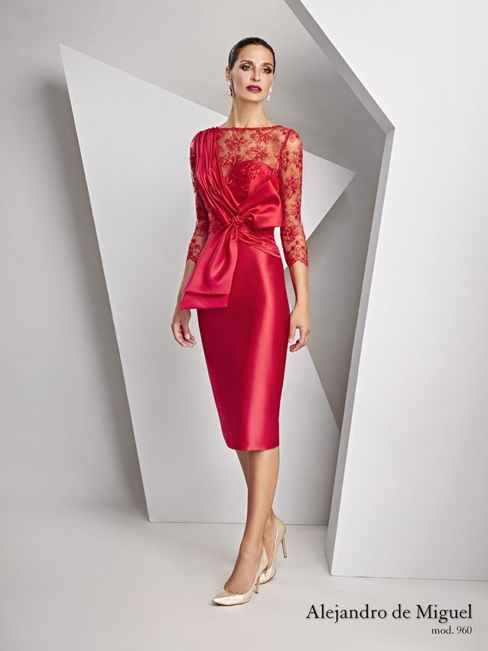 El fabuloso vestido rojo coralino de Alejandro de Miguel que puede ser tuyo